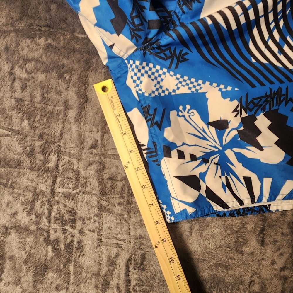 Maui & Sons Surf Hawaii Men's Board Shorts Swim Trunks Blue Pattern XL - Picture 8 of 9